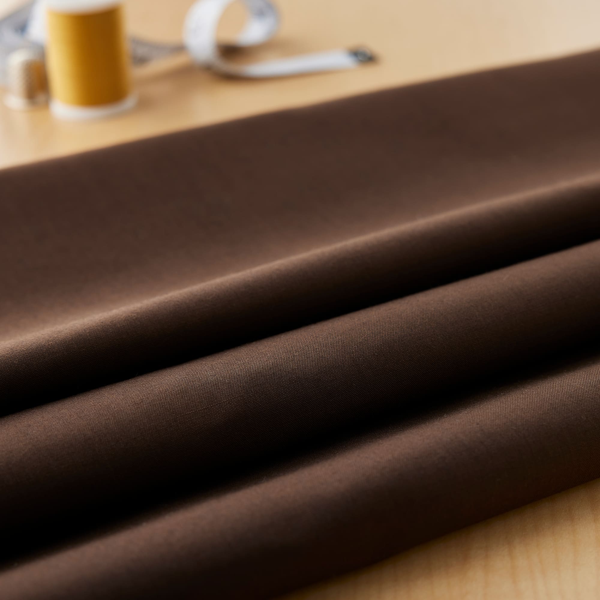 Feldman Brown Broadcloth Fabric